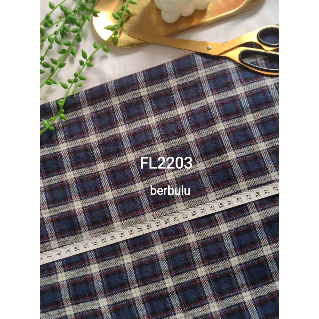 BIRU kain flanel bahan kotak katun yarndyed harga per 0.5meter/kain meteran happychild