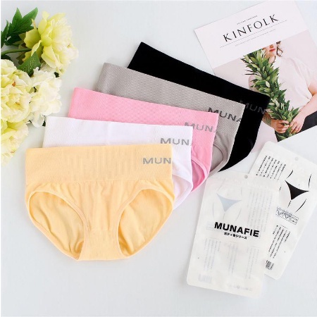 CELANA DALAM &amp; KORSET WANITA MUNAFIE - Korset Pelangsing Tubuh Cewek Low Waist, BOXER, RUMBAI BUNGA