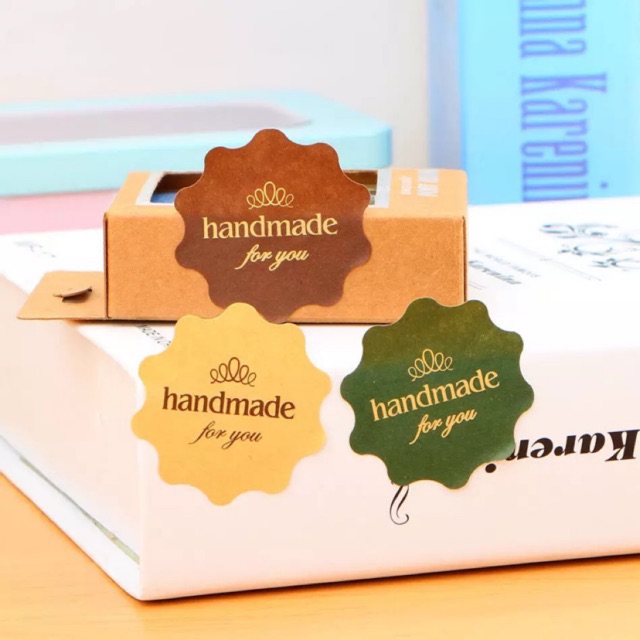 

[Harga per 6pc] Sticker Handmade / sticker jualan kue hand craft
