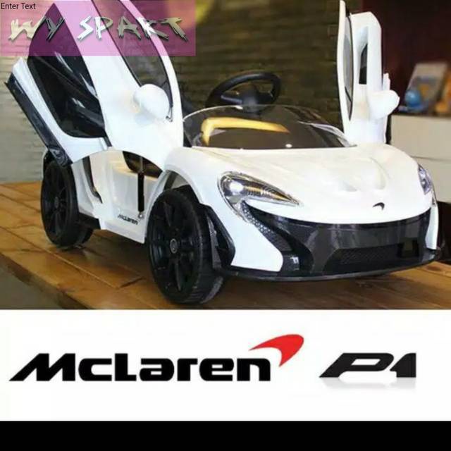 Mobil aki anak Pliko Original Licensed MCLAREN P1 ( FREE_ONGKIR )