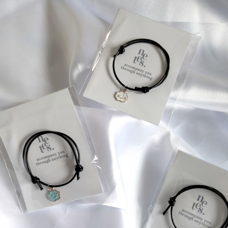 Gelang karakter awan couple persahabatan sky simpel cloud bracelet waterproof unisex