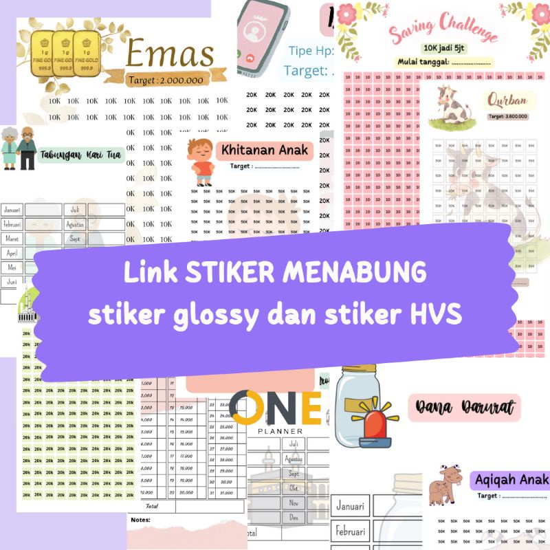 

STIKER SAVING CHALLENGE / Tantangan menabung