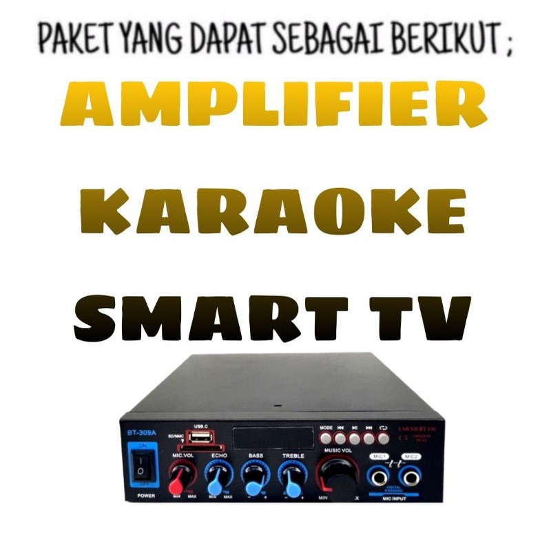 Karaoke Set Mini 3R 6 Inch 2 Mic Wireless Bisa Charger - Komplit Set.!