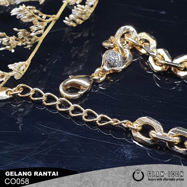 Gelang Rantai Oval Nuri Tebal Ctr G0047 GRG