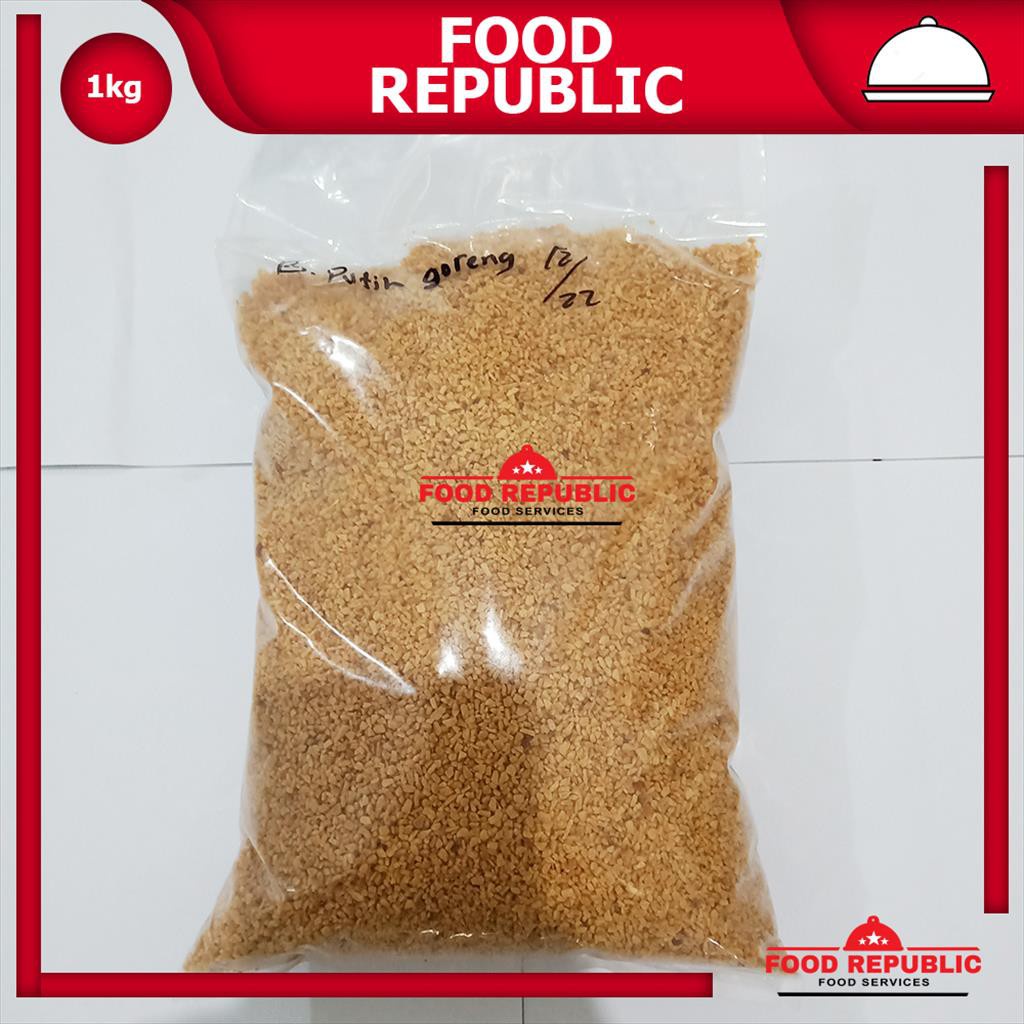 

BAWANG PUTIH GORENG 1 KG FRIED GARLIC GRANULE ENAK GURIH HALAL