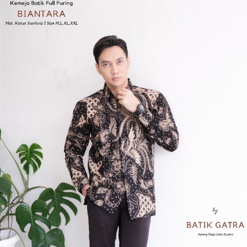 Batik Pria Lengan Panjang Premium Biantara Full Furing