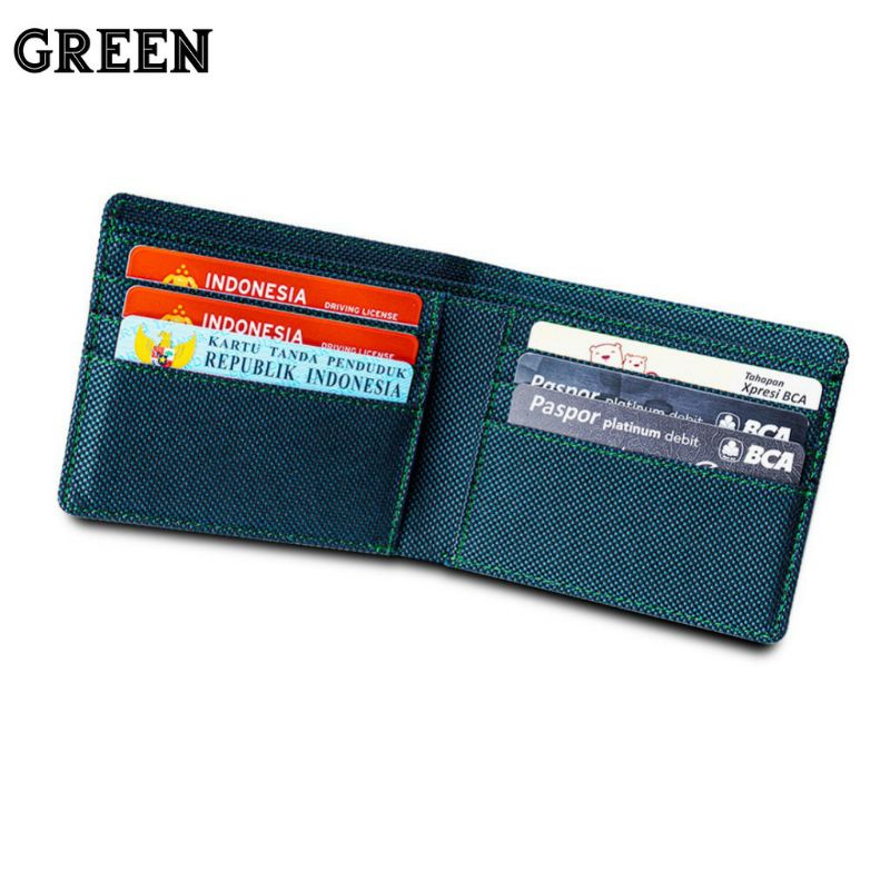 Dompet Pria Bahan Kulit Canvas JP10-3