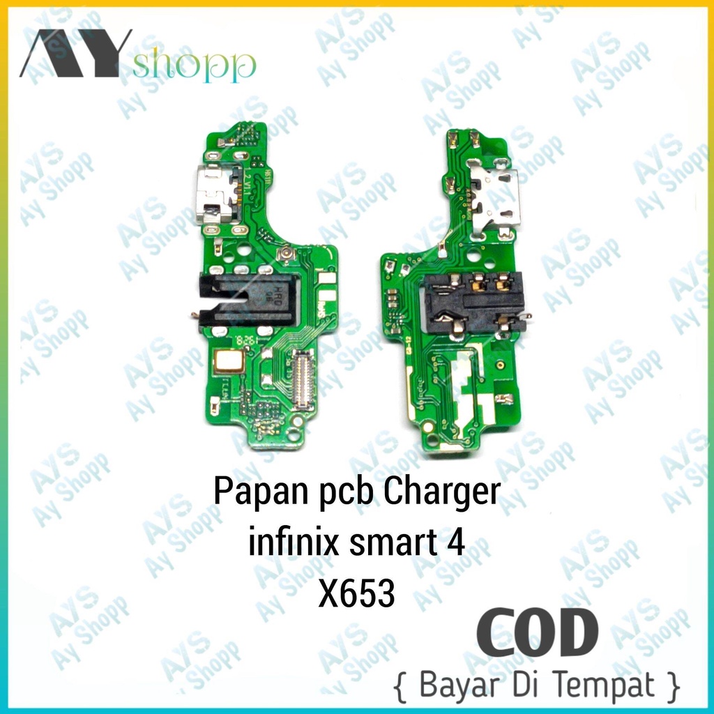 INFINIX SMART 4 - X653 ORIGINAL 100% - Flexible Konektor Charger Pcb Board Con Tc Papan Cas Infinix 