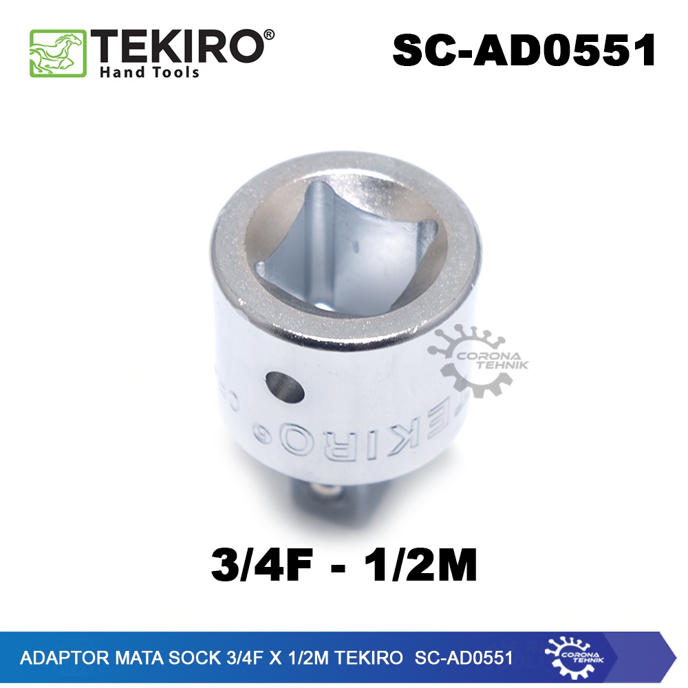 Tekiro SC-AD0551 - Adaptor Mata Sock 3/4F x 1/2M
