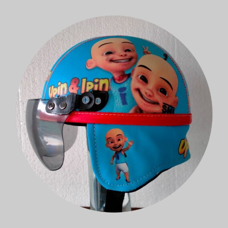 HELM BOGO ANAK SINCAN KARAKTER TERBAIK KUALITASNYA-SINCAN UPIN IPIN