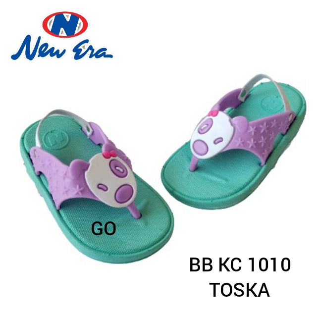 gos NEW ERA BB KC 1010 Sandal Japit anak Sandal Tali Karet Belakang Original Karakter Snopy