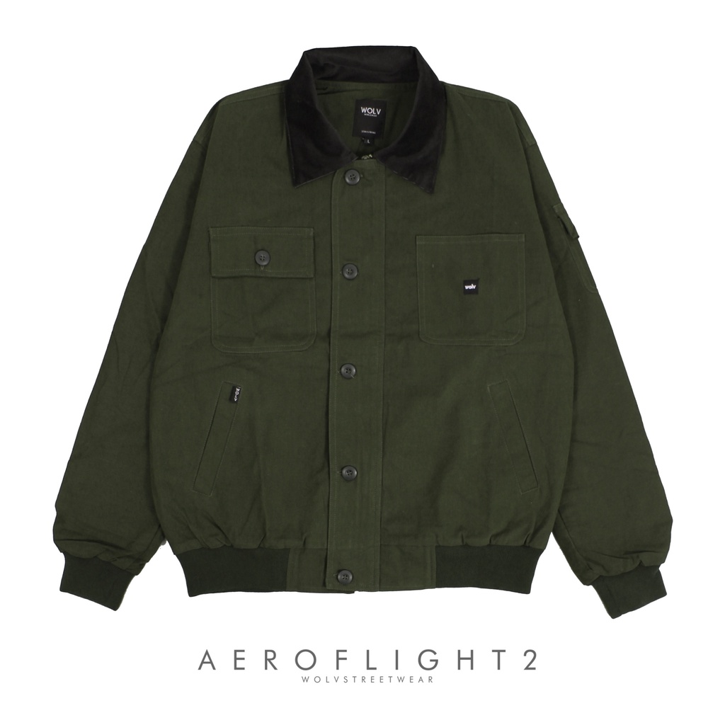 TURUN HARGA ! Jaket Aero Flight 2 Corduroy Unisex Wolv Original / Jaket Distro Pria Wanita / Jaket Casual / Jaket Pilot