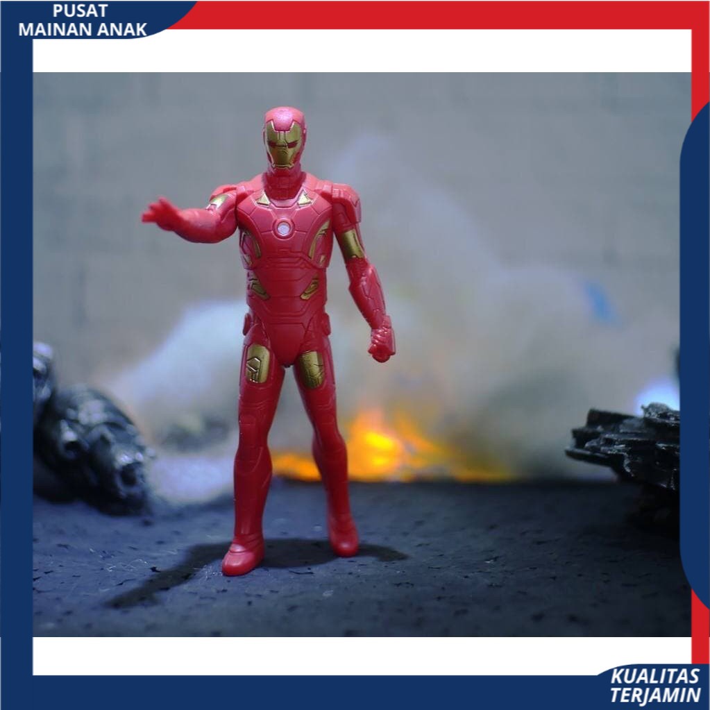 MAINAN ANAK ROBOT ACTION FIGURE Marvel Avengers 5 in1 IRONMAN THOR CAPT AMERICA HULK ANTMAN TERMURAH