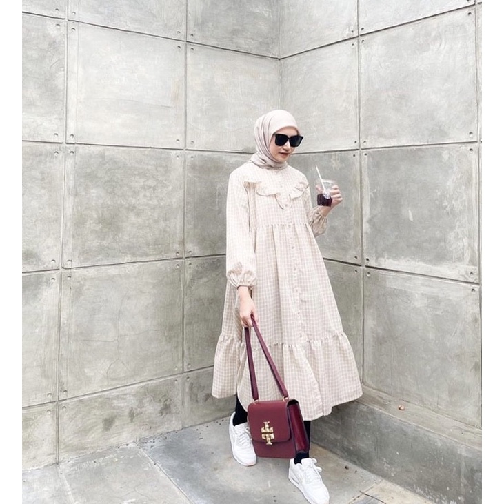 PRELOVED Haidee&Orlin Hayya Plaid Nude