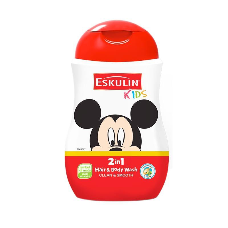 Eskulin kids hair and body wash 280 ml 2in1 280ml sabun mandi shampoo mickey minnie sofia 2 in 1