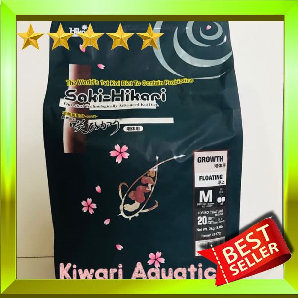 

Hot Saki Hikari Growth Medium ( M ) 2kg / 2 kg Makanan / Pakan Ikan Koi