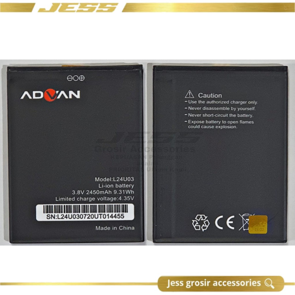 Baterai Batre Original ADVAN Nasa 5202 5.2 Inchi Kode Battery L24U03 Vandroid Double IC