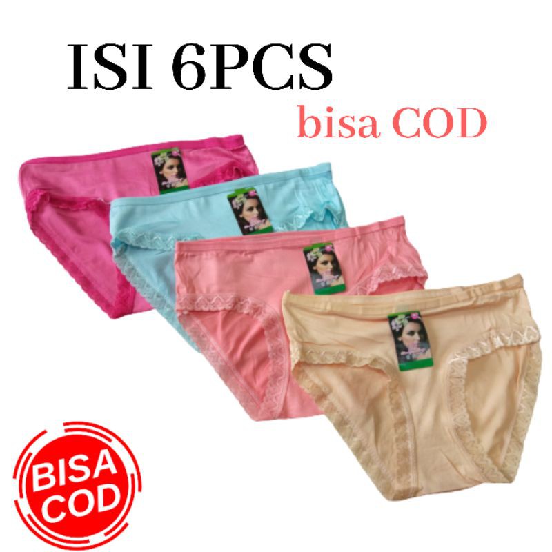 SS_(6pcs) Celana dalam wanita / CD wanita / allsize