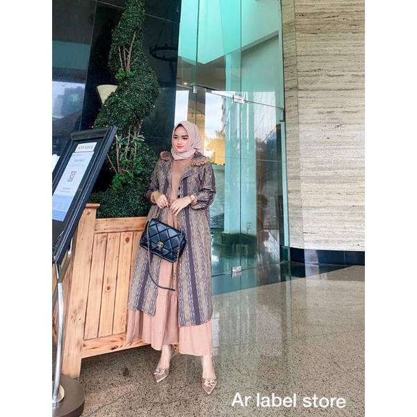 Set Outer Etnik Matt Inner dress Shakila Outer kain songket