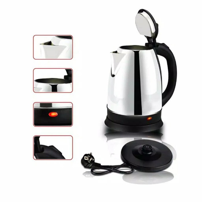 Teko Listrik 1.7 liter  Pemanas Air Teko Pemanas air 800 Watt