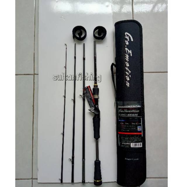 Joran Travel Rod Major Craft GO EMOTION GEC 664M  |  Travel Rod  |  Joran Sambung 4