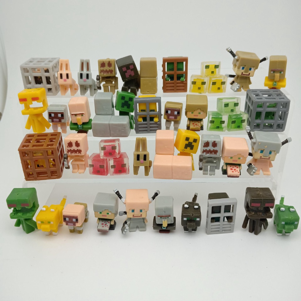 36PCS Minecraft Games Surrounding Building Block Dolls Cake Decorations Game