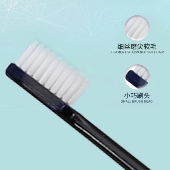 (COD) Sikat Gigi Dewasa Lembut 1 SET ISI 10 PCS Toothbrush Double Care Sensitive MALL SHOPPING