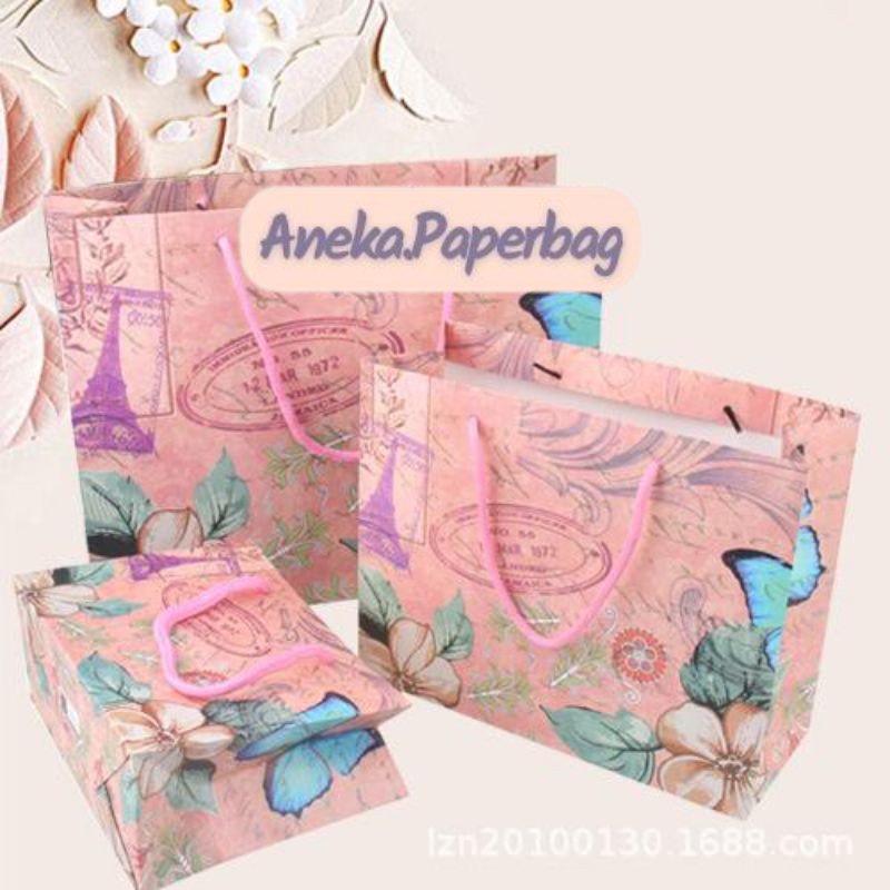 

Paperbag Kado tas Kertas goodie Bag Gift Bag Flaminggo ukuran S,M,L Terlaris