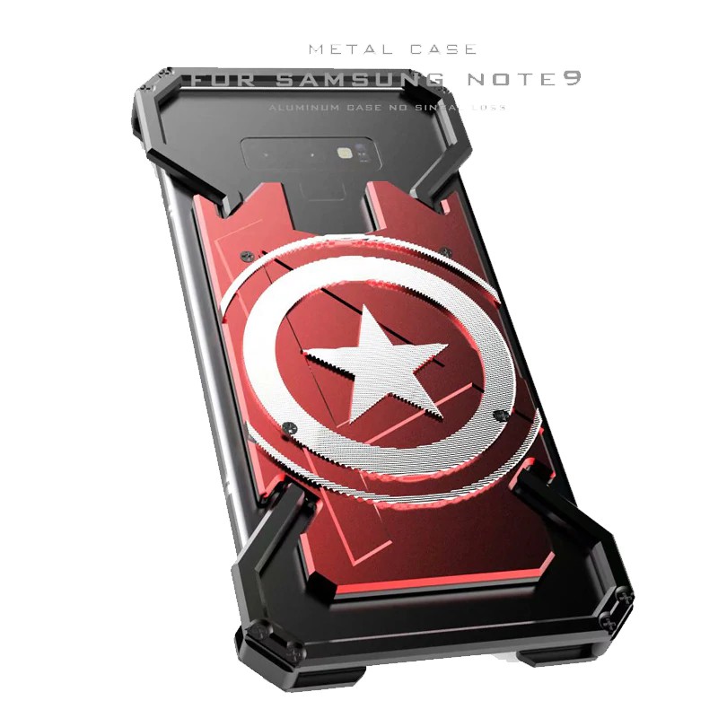 Aluminum Metal Bumper Shockproof Case For Samsung Galaxy Note 9 S10 Plus Protective Cover Case for