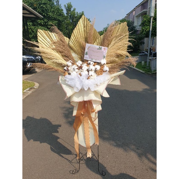Standingflower Dried Rangkaian Bunga Kering Congratulation Grand Opening