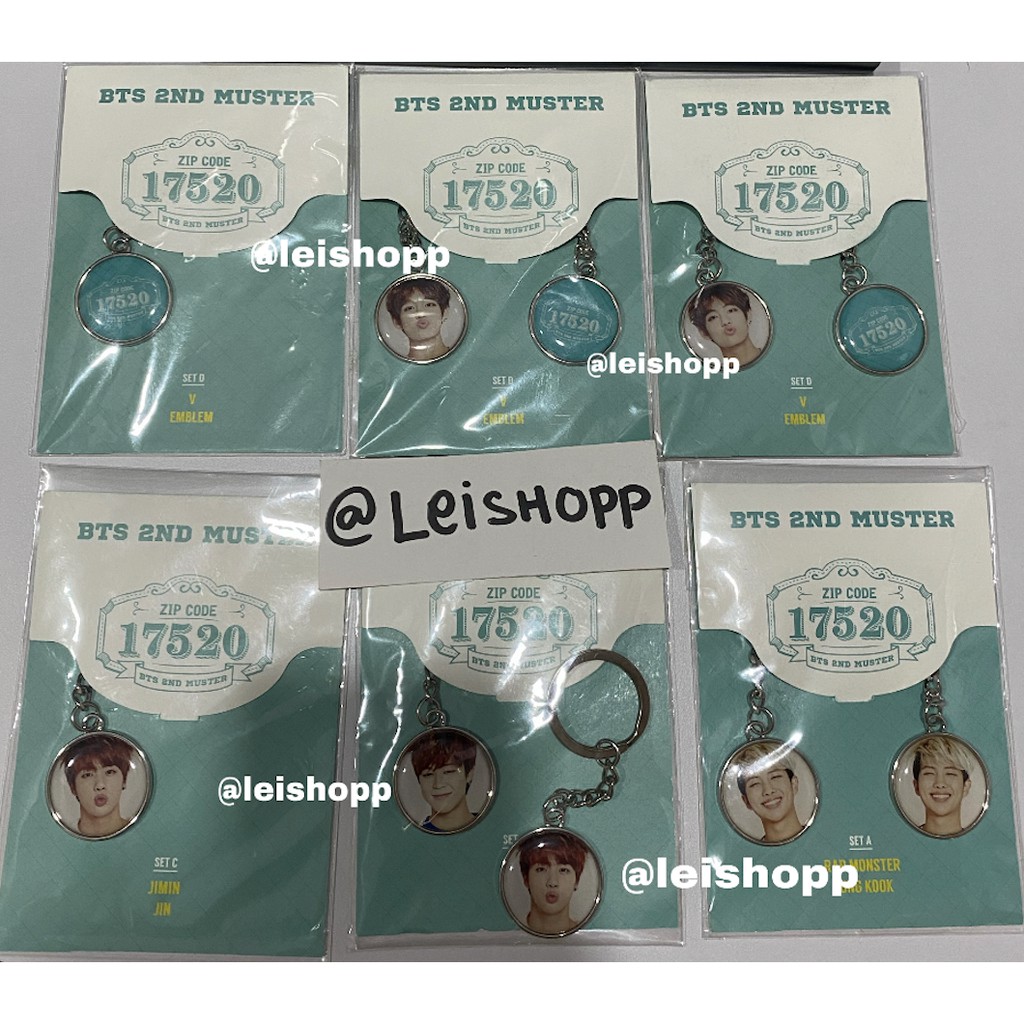 BTS 2nd Muster ZipCode 17520 - Keychain / Gantungan Kunci