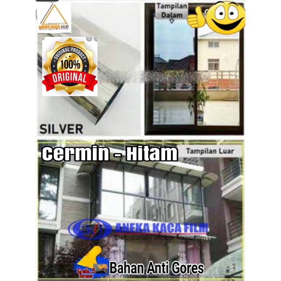 Kaca film one way cermin kaca film cermin kaca film jendela rumah stiker kaca sticker kaca film stik