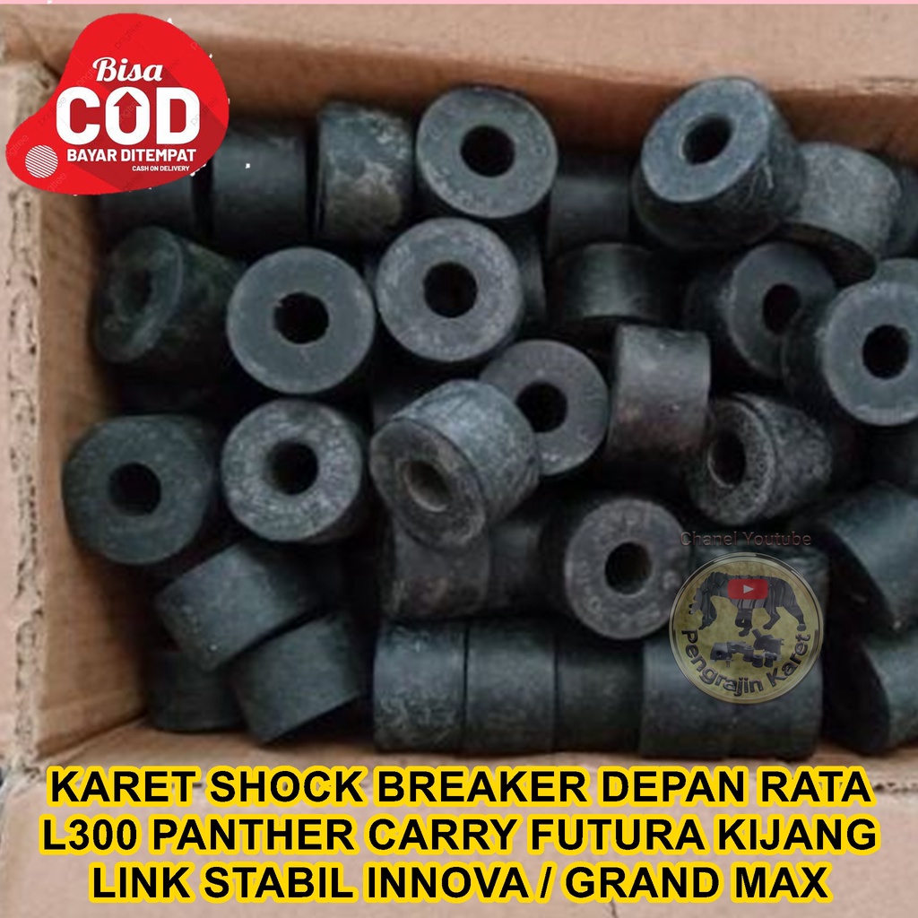 KARET SHOCK BREAKER DEPAN RATA UNTUK MOBIL L300 PANTHER_ AVANZA_CARRY _FUTURA _KIJANG_STARLET KOTAK 