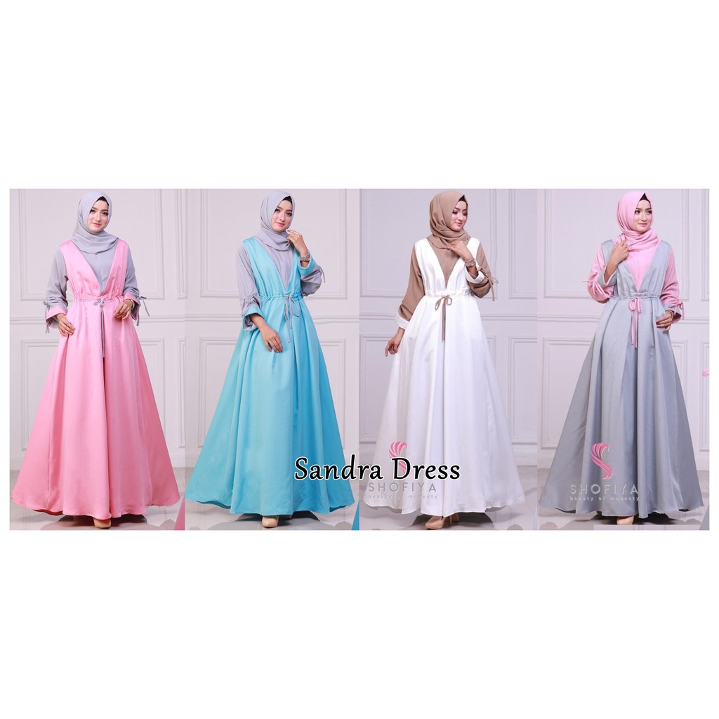 SANDRA DRESS BALOTELLY | GAMIS MUSLIM SYARI