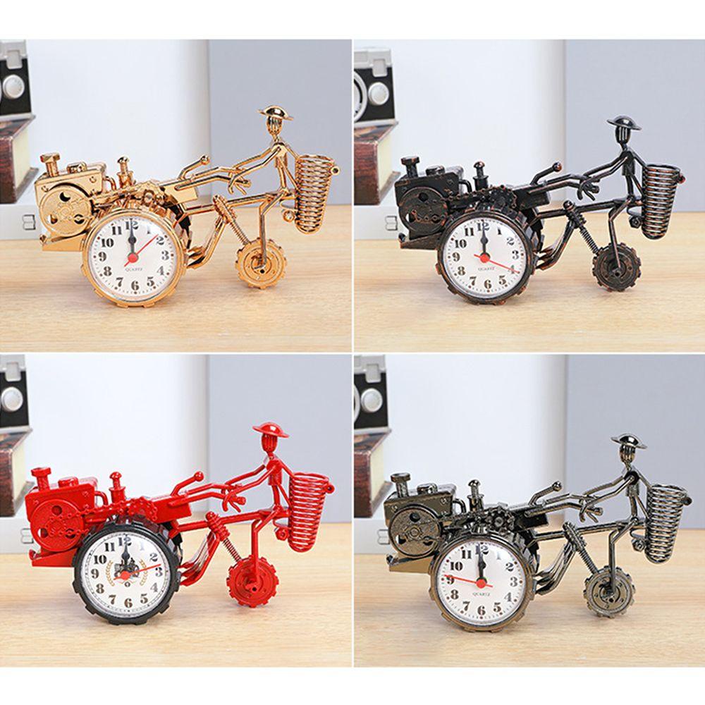 Solighter Jam Alarm Motor Hadiah Ulang Tahun Kreatif Ornamen Motor Untuk Anak