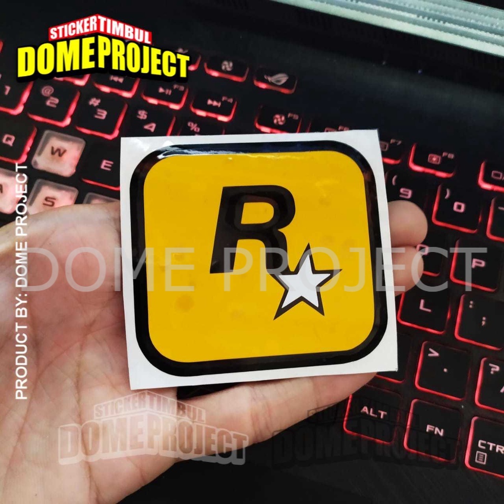 ROCKSTAR STIKER CUTTING STICKER STIKER AKSESORIS SEPEDA MOTOR