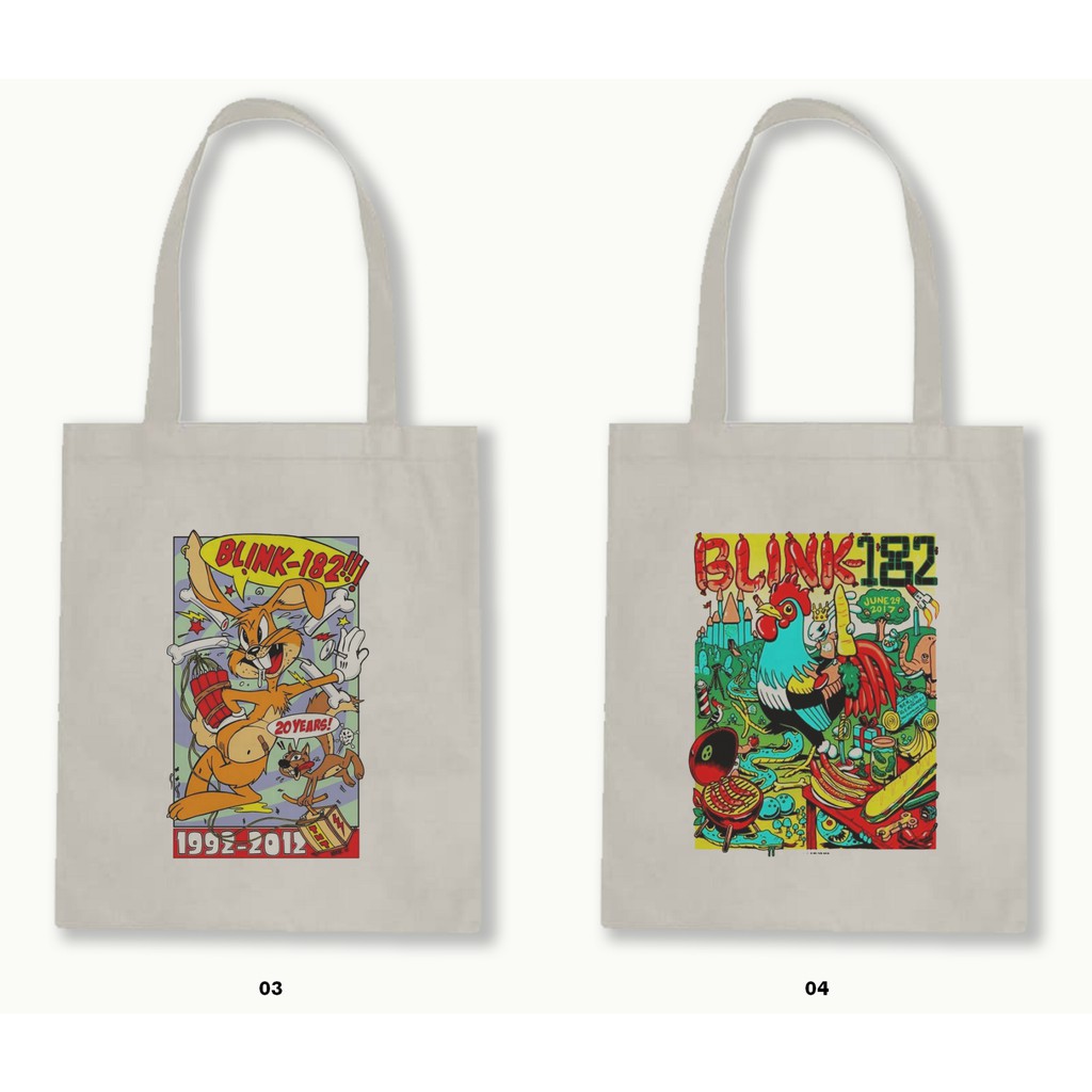 TOTE BAG BLACU 30X40 - BLINK 182 #1