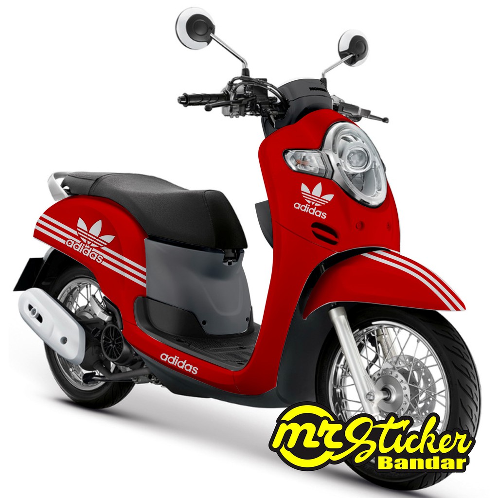 Decal scoopy full body Full Blok Decal Scopy Dekal New Fi 2017 2018 2019 2020 Adidas Merah