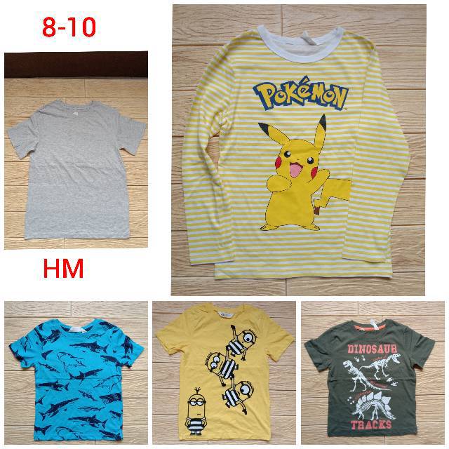 KAOS ANAK COWO H&M mix SIZE 8-10 TAHUN