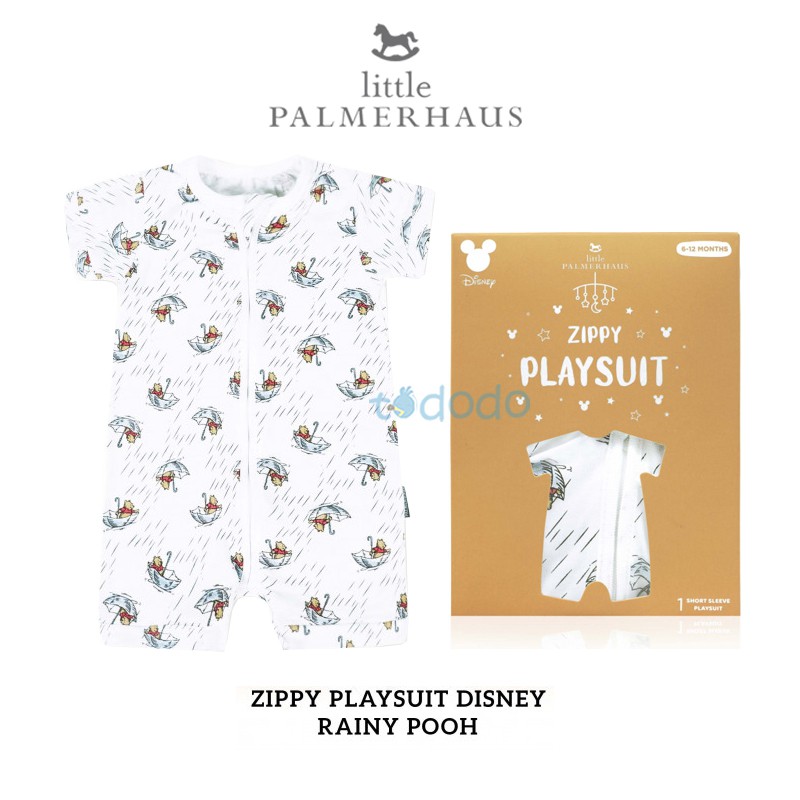 Baju Jumper Jumpsuit Bayi /Pakaian Romper Anak 6 Bulan - 3 Tahun Pakaian Tidur Bayi Palmerhaus Zippy Playsuit Rainy Pooh