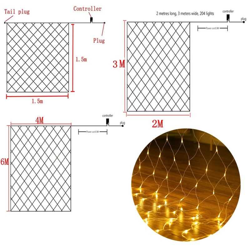 Lampu Hias Dekorasi Taman Model Jaring LED / Lampu Hias Natal Jaring Jala Tambler Dekorasi Cafe / Lampu Jala Gantung Bintang Hias Pesta / Lampu Hias Outdoor Kelap Kelip / Lampu Dekorasi Pelaminan Wedding Backdrop Kekinian Murah Original