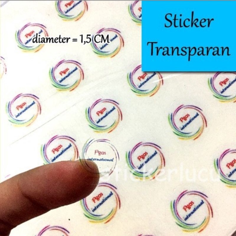 

Stiker Transparan Label Produk