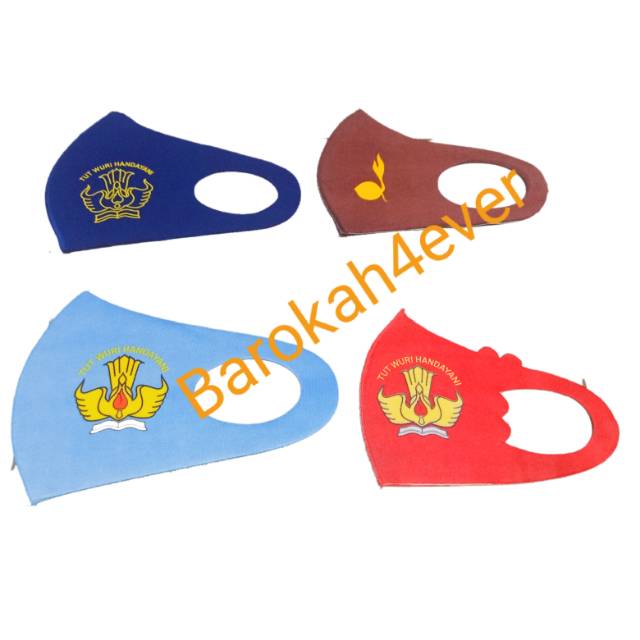 Masker Scuba Logo Sekolah SD SMP SMA