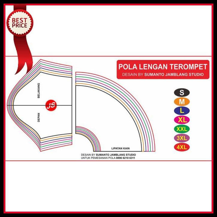 Silahkan Order Pola Jiplak Lengan Terompet 7 In 1 Shopee Indonesia