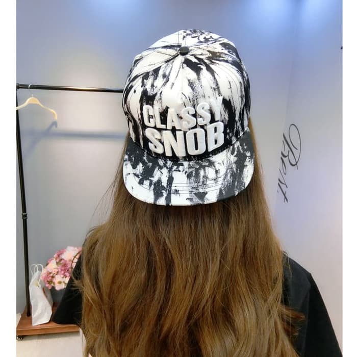 Jual topi hip hop korea tie dye classy snob korean fashion cap jto046 Murah