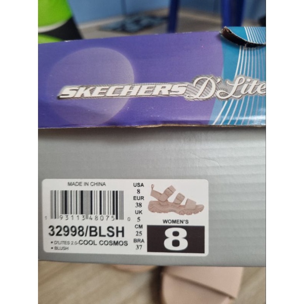 Preloved Skechers D'Lites sepatu sendal