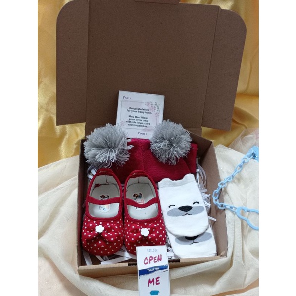 Hampers Bayi Kado Baby Boy Girl Ulang tahun set makan  parcel GiftParsel Bayi Murah Komplit Cewek Cowok COD Baby Gift Hantaran Bayi unik-Paket 3
