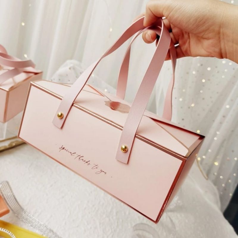 PACKAGING BOX TENTENG PINK/ MERAH  UNIK EXCLUSIVE BOX / KOTAK KUE TENTENG