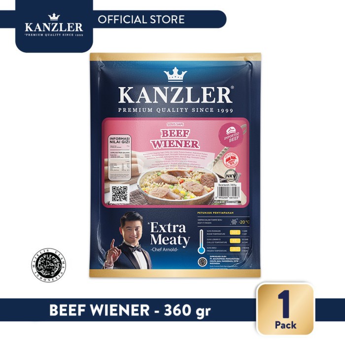 

1 Pack - Kanzler Beef Wiener 360gr
