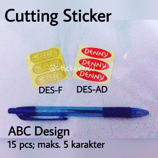 

Cutting Stiker Nama